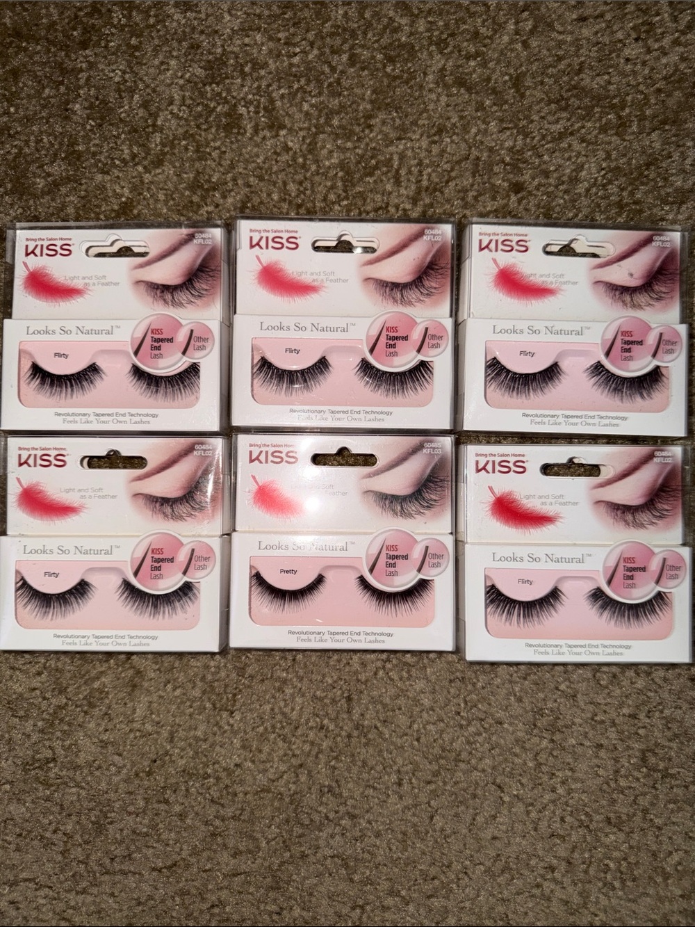 Kiss Looks So Natural False Eyelashes - Black (6 Pack)